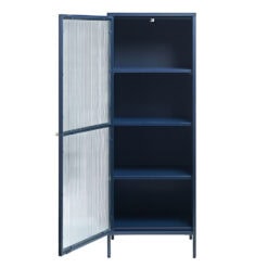 Gulltop vitrinekast blauw metaal 160cm-4.jpg