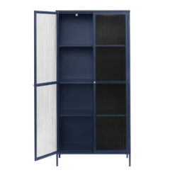 Gulltop vitrinekast blauw metaal 190cm-4.jpg