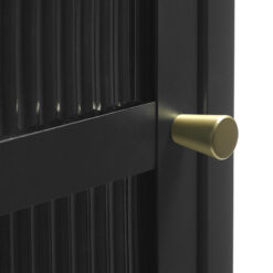 Gulltop vitrinekast zwart metaal 160cm-4.jpg