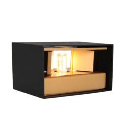 Wandlamp Muro Rechthoek Zwart