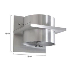 Wandlamp Muro Rond Staal