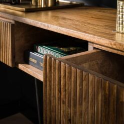 Belisa kaptafel 2 lades mangohout 110cm