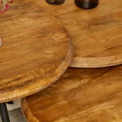 Franklin salontafel set van 3 naturel 2