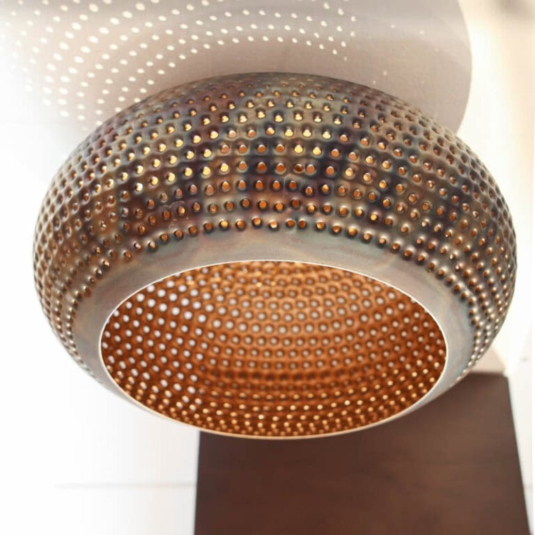 Pinch Plafondlamp 35cm Zwart bruin