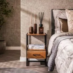 Nachtkastje Bouke 1 Lade Massief acaciahout 2