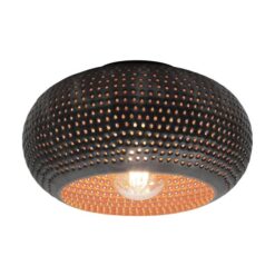 Pinch Plafondlamp 35cm Zwart bruin