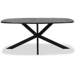 Silvi eettafel visgraat zwart