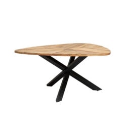Trivero eetkamertafel driehoek 150cm naturel