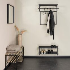 Parker industrieel schoenenrek zwart