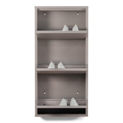 Pippen industrieel schoenenkast 3 lade Taupe metaal