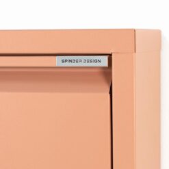 Pippen industrieel schoenenkast 5 lade Oranje metaal