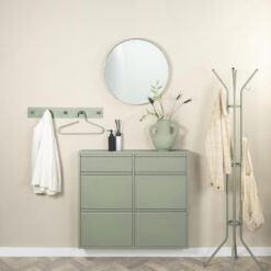 Pippen industrieel schoenenkast 6 lade Groen metaal