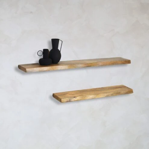 Londo wandplank zwevend 80cm Mangohout