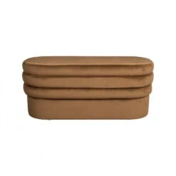 Bankje Aditi velvet Bruin 93cm