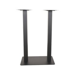 Bartafel Tafelpoot Dubbel Zwart Metaal Dubbel 108cm