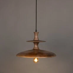 Cath 1-lichts Hanglamp Large Walnoot