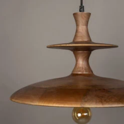 Cath 1-lichts Hanglamp Large Walnoot