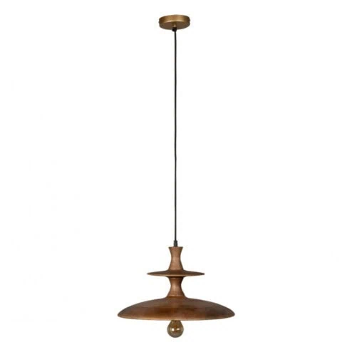 Cath 1-lichts Hanglamp Large Walnoot