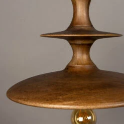 Cath 1-lichts Hanglamp Small Walnoot