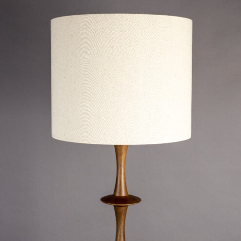 Cath 1-lichts Vloerlamp Walnoot