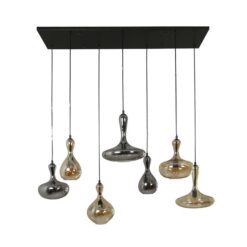 Chloe 7-lichts glazen hanglamp