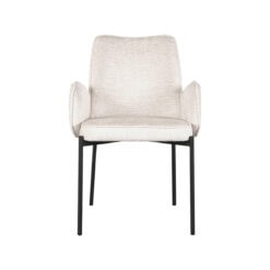 Eetkamerstoel Aaliyah Crème Fluweel