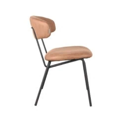Eetkamerstoel Cody Cognac Micro Suede
