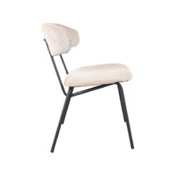 Eetkamerstoel Cody Naturel Ribcord