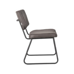 Eetkamerstoel Hannah Antraciet Micro Suede