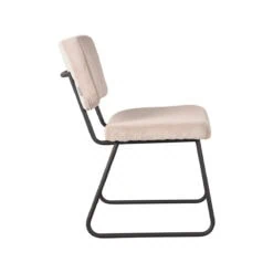 Eetkamerstoel Hannah Naturel Ribcord