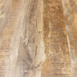 Eettafelblad industrieel rond mango hout