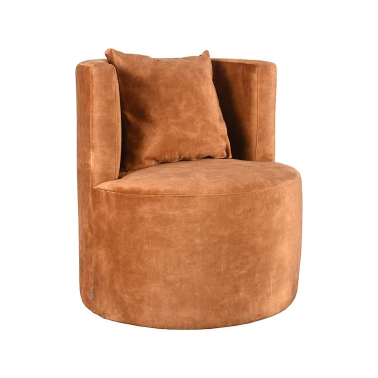 Fauteuil Nora Oker Velours