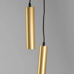 Hanglamp Emery Antiek goud Metaal 3-lichts