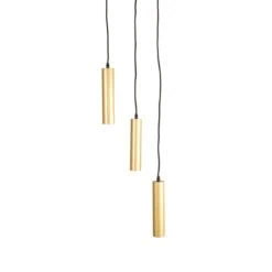 Hanglamp Emery Antiek goud Metaal 3-lichts