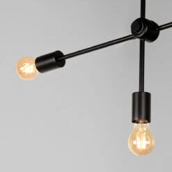 Hanglamp Grace 5-Lichts Zwart Metaal