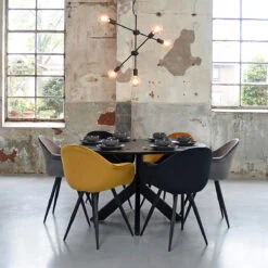 Hanglamp Grace 5-Lichts Zwart Metaal