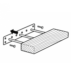 wandplank bevestigen