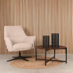 Salontafel Jasmine Espresso Hout 70cm