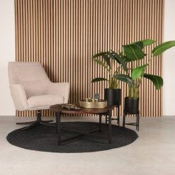 Salontafel Jasmine Espresso Hout 70cm