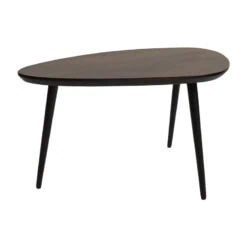 Salontafel Lisa organische vorm bruin 80cm