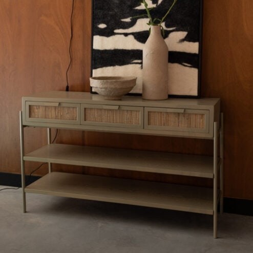 Sidetable Yasu Rotan Beige 120cm