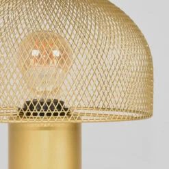 Tafellamp Fungo 1-Lichts Goud Metaal