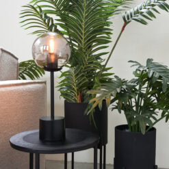 Tafellamp Sumo 1-Lichts Smoke Glas