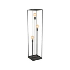 Vloerlamp Tito 3-Lichts Zwart Metaal