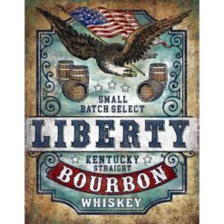 Liberty Bourbon - metalen bord