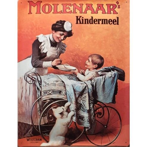 Molenaar - metalen bord