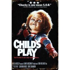Childsplay Chucky Film - metalen bord