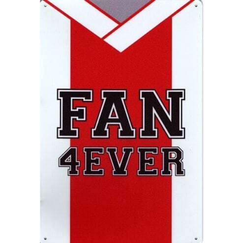 Fan 4 Ever Voetbal Amsterdam - metalen bord
