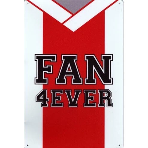 Fan 4 Ever Voetbal Amsterdam - metalen bord