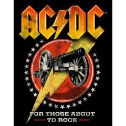 AC/DC For those about to Rock - metalen bord